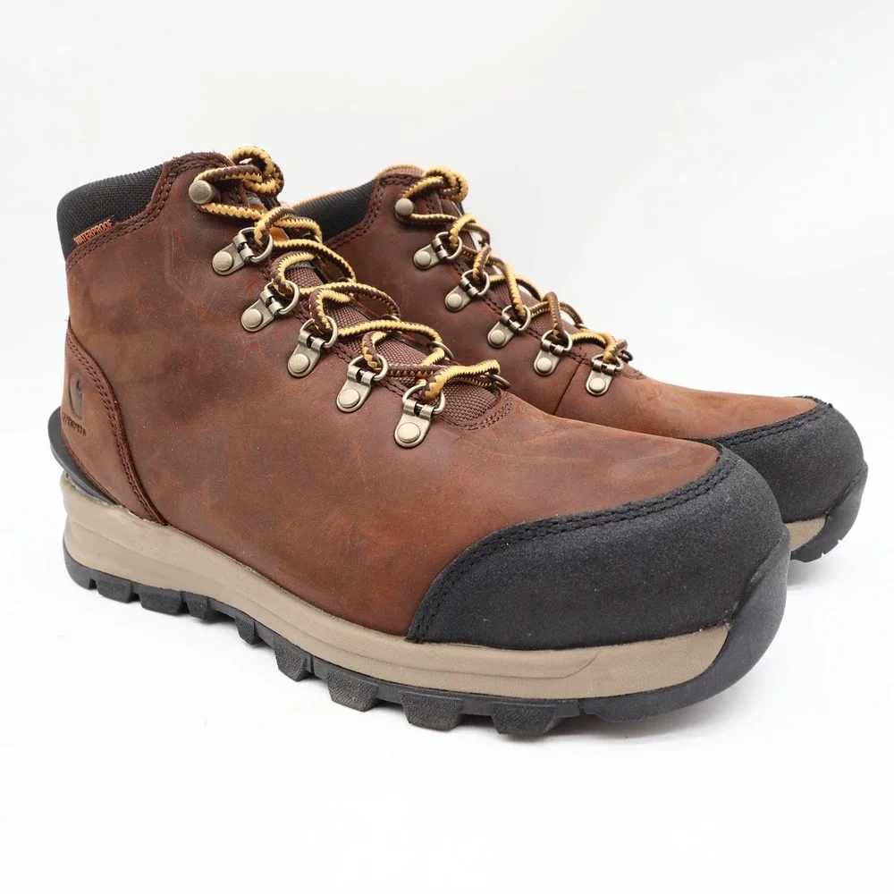 Carhartt Gilmore Waterproof Alloy Toe Work Hiker Mens 9M Brown Leather FH5550-M